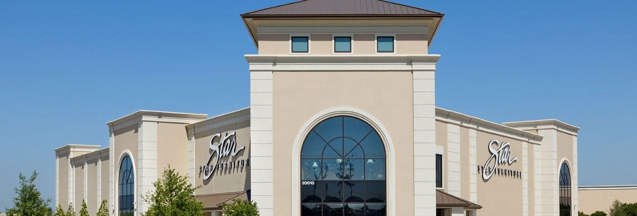 a building with a large arched doorway